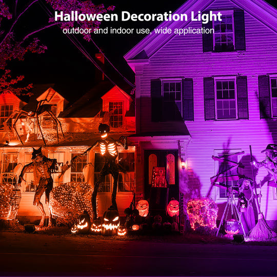 Onforu Orange & Purple Halloween Lights FG96