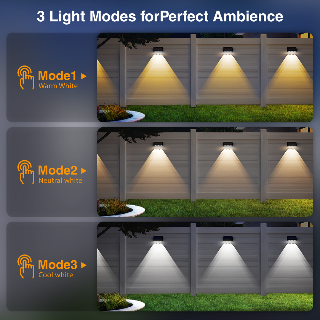 Onforu LED Solar Fence Lights PD001