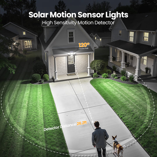 Onforu 4 Heads Solar Motion Lights with Remote TY25