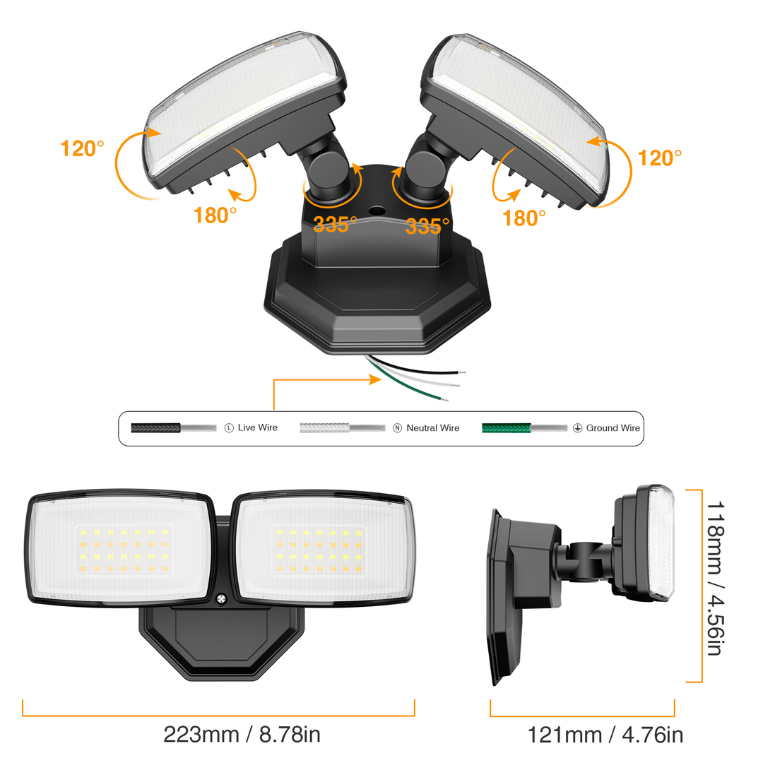 Onforu 32W Smart LED Security Lights BD136