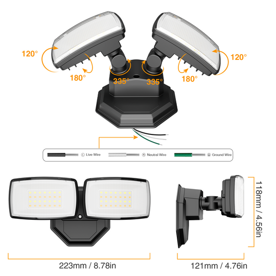 Onforu 32W Smart LED Security Lights BD136