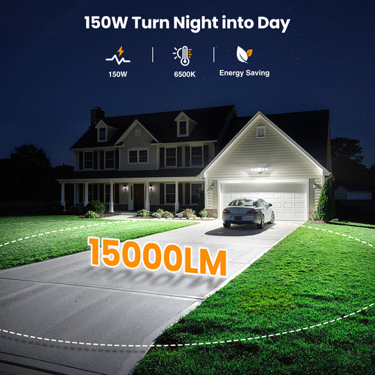 Onforu 150W 5 Heads LED Security Lights BD130