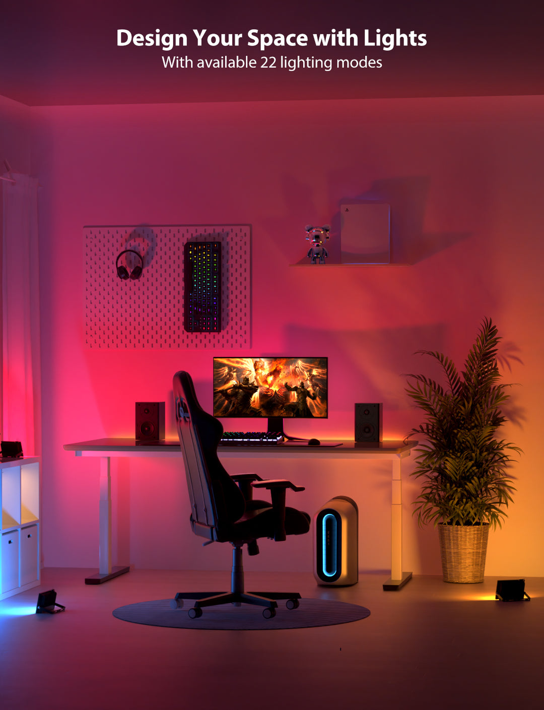 Onforu 25W Bluetooth RGB LED Flood Lights FG172