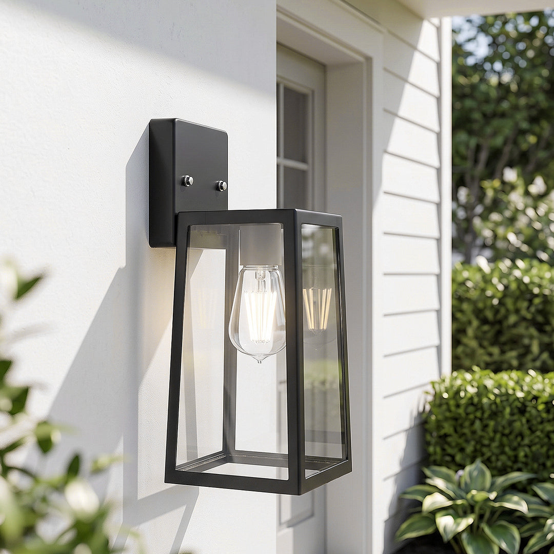 Onforu 2.6in Black Metal Waterproof Outdoor Wall Light