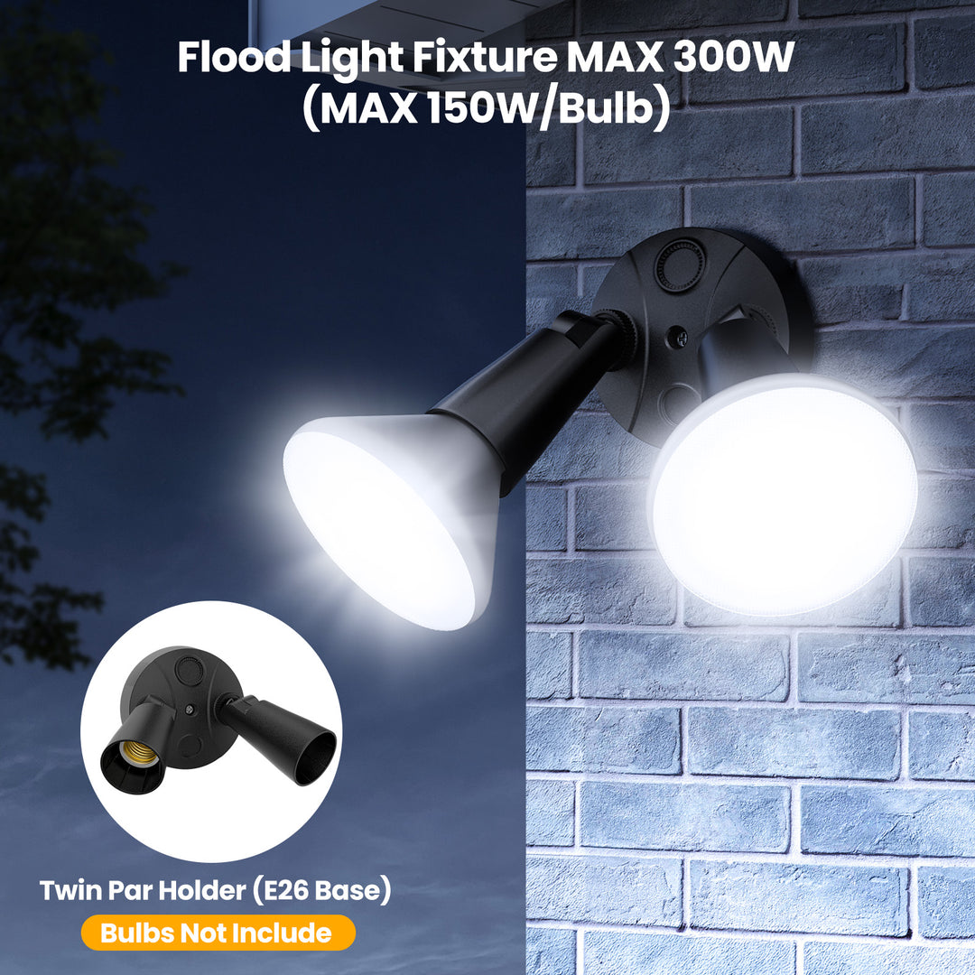 Onforu Adjustable Twin Par Holder 2 Pack BD123