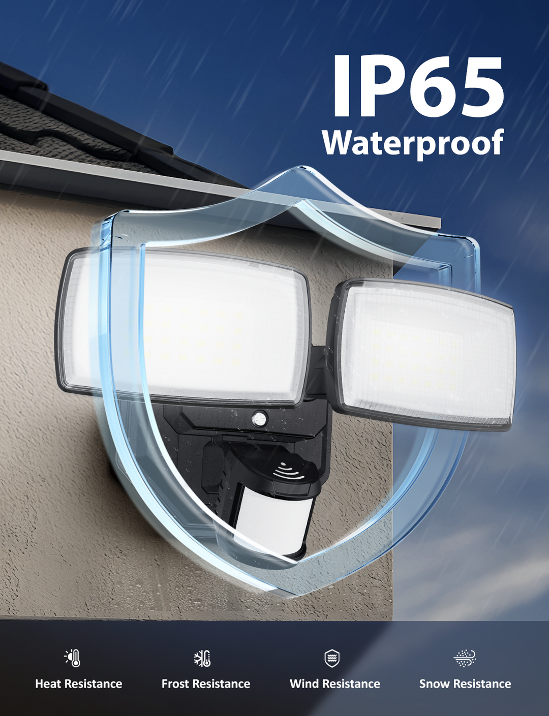 Onforu 32W 2 Head Smart LED Security Lights BD122