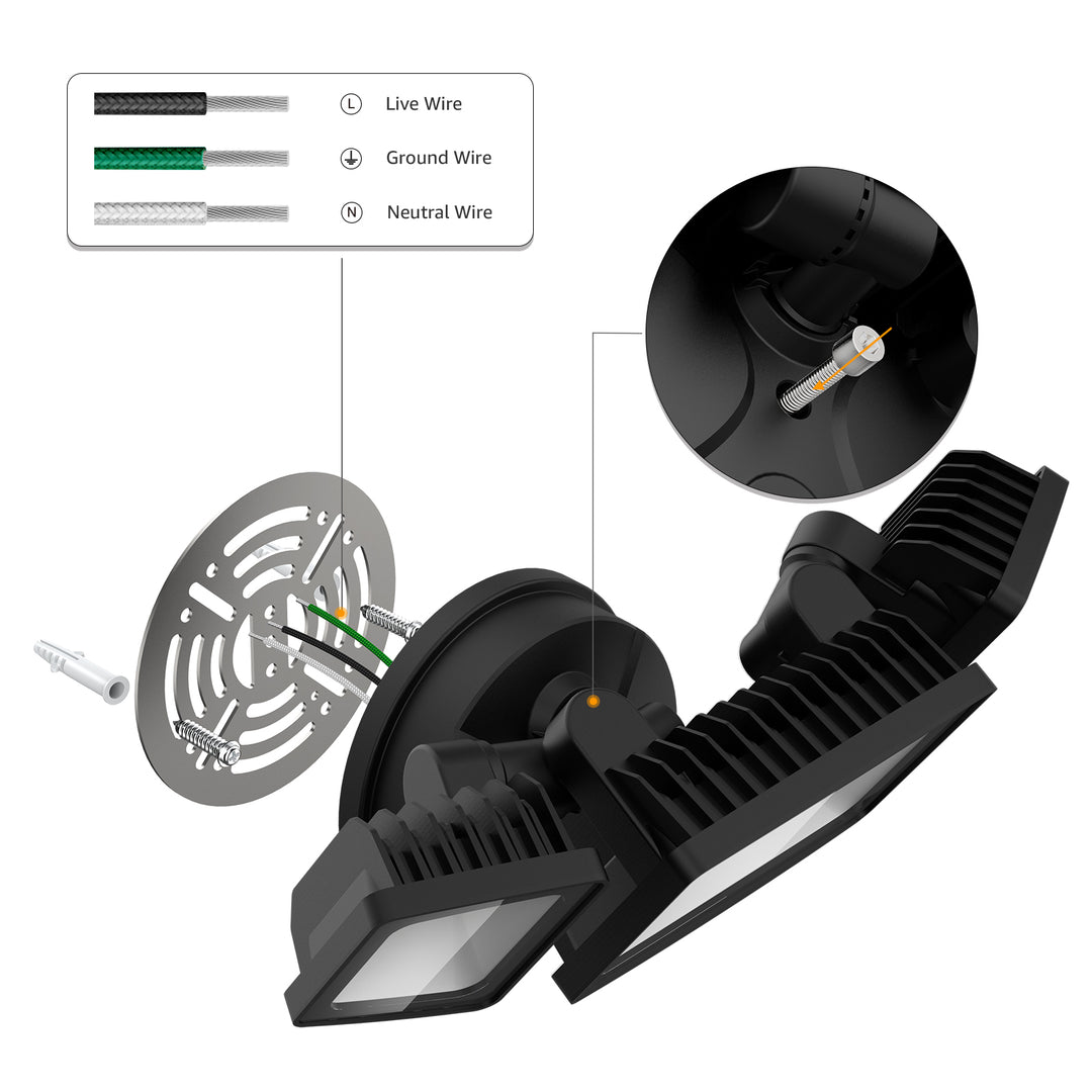 Onforu 60W LED Security Light