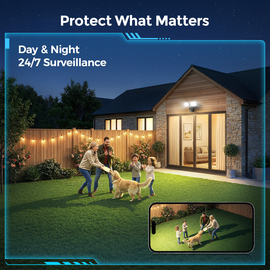 Onforu Dual Heads 35W Motion Sensor Floodlight Camera SX09