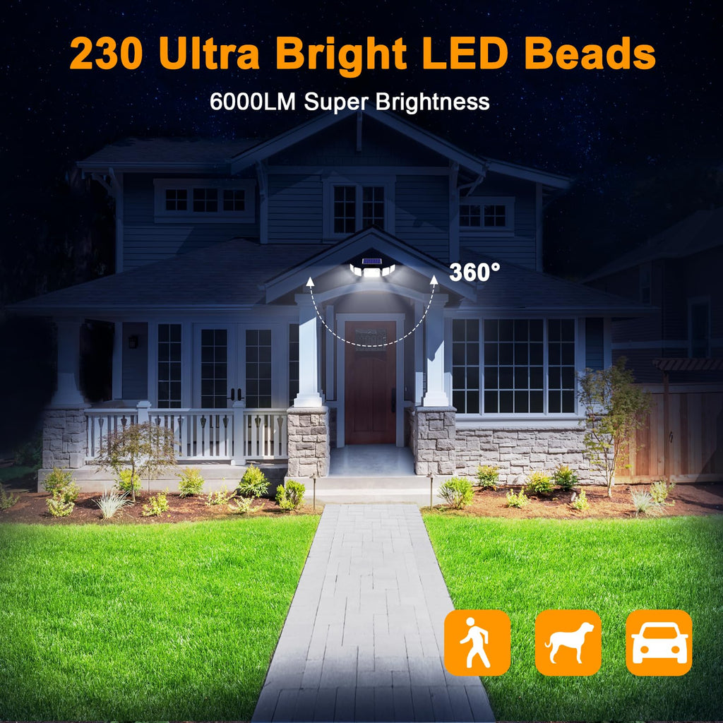 Onforu 5 Heads LED Solar Motion Lights TY20