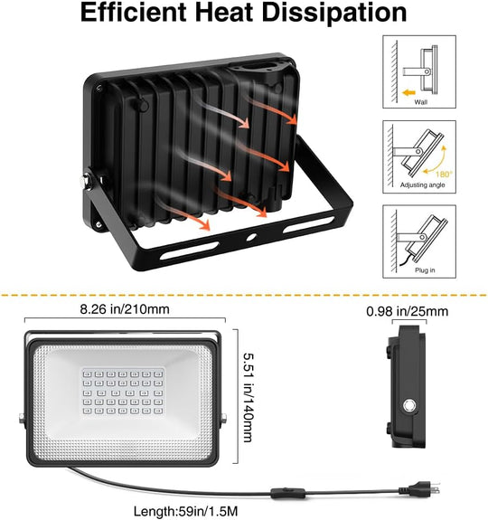 Onforu 38W LED Black Lights with Plug FG177