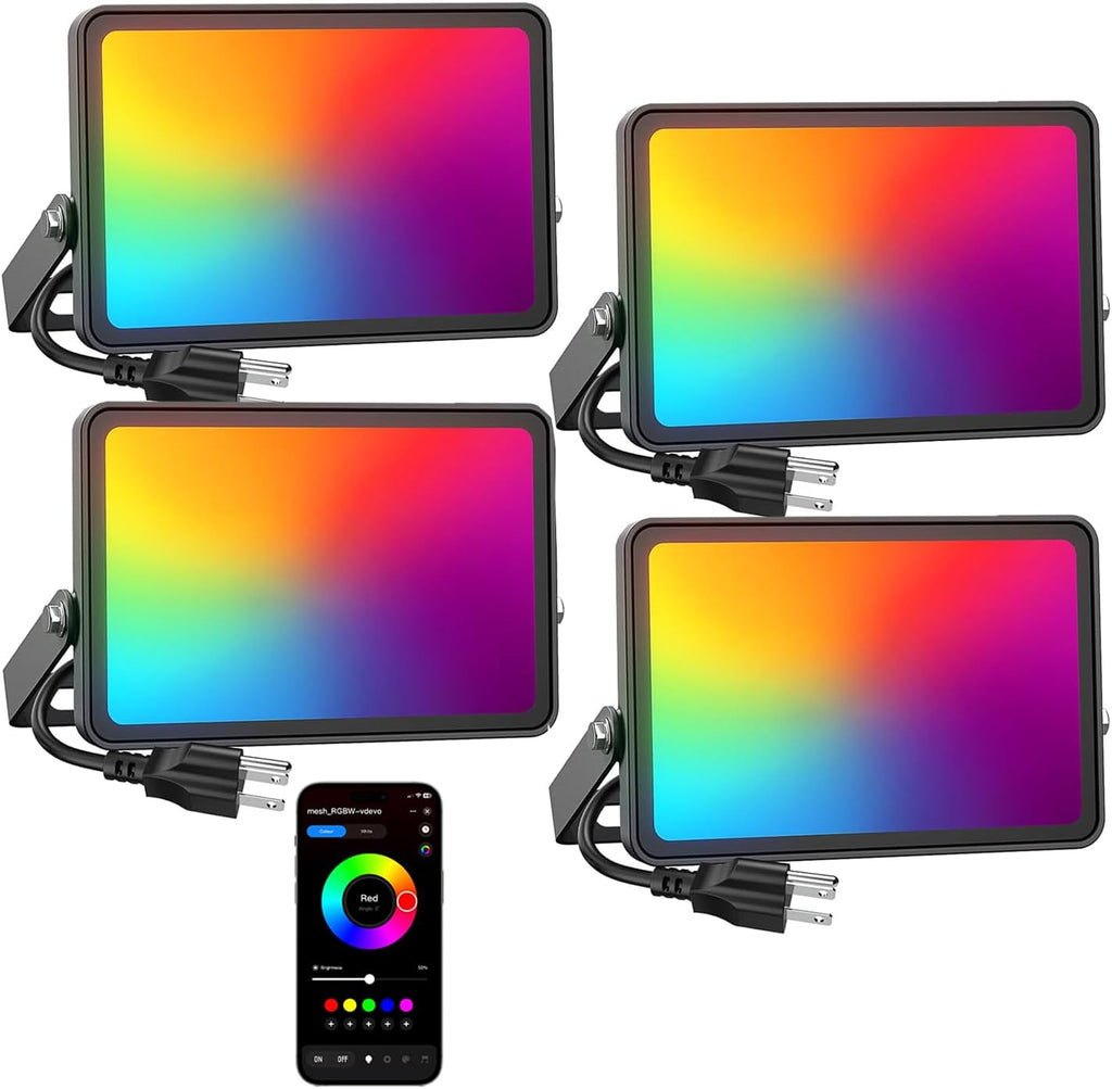 Onforu 25W Bluetooth RGBW LED Flood Lights FG185