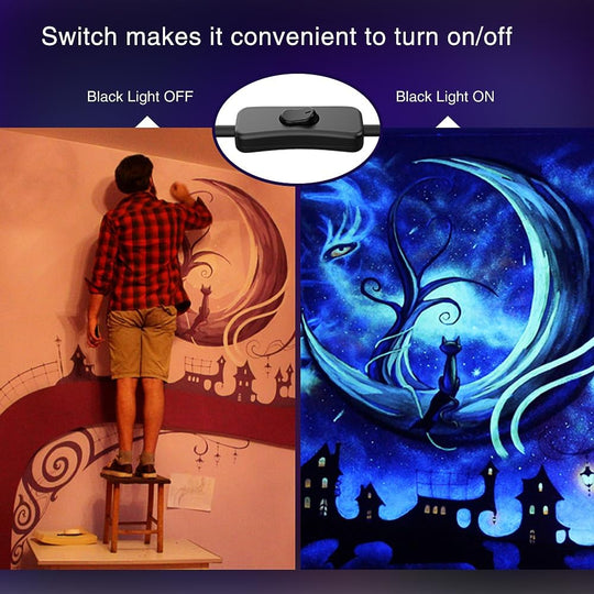 Onforu 38W LED Black Lights with Plug FG177