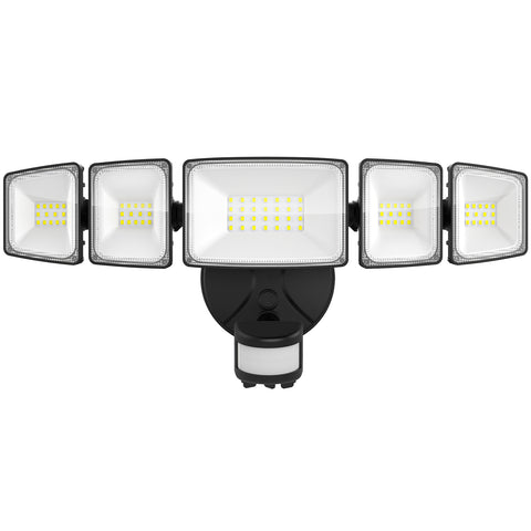 Onforu 55W LED Security Lights Motion Outdoor with 5 Heads