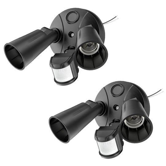 Onforu Dual Heads Motion Sensor Flood Light Fixtures BD156