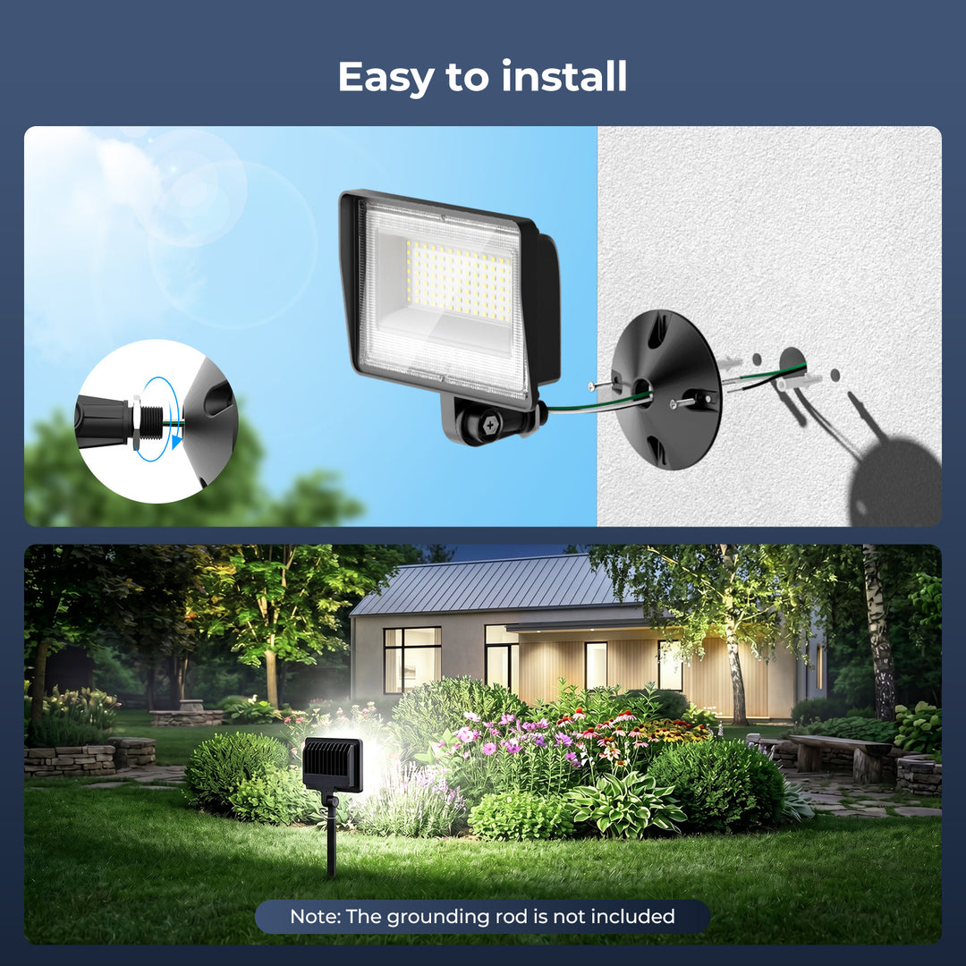 Onforu 90W LED Flood Lights with Knuckle Mount 2 Pack FG182