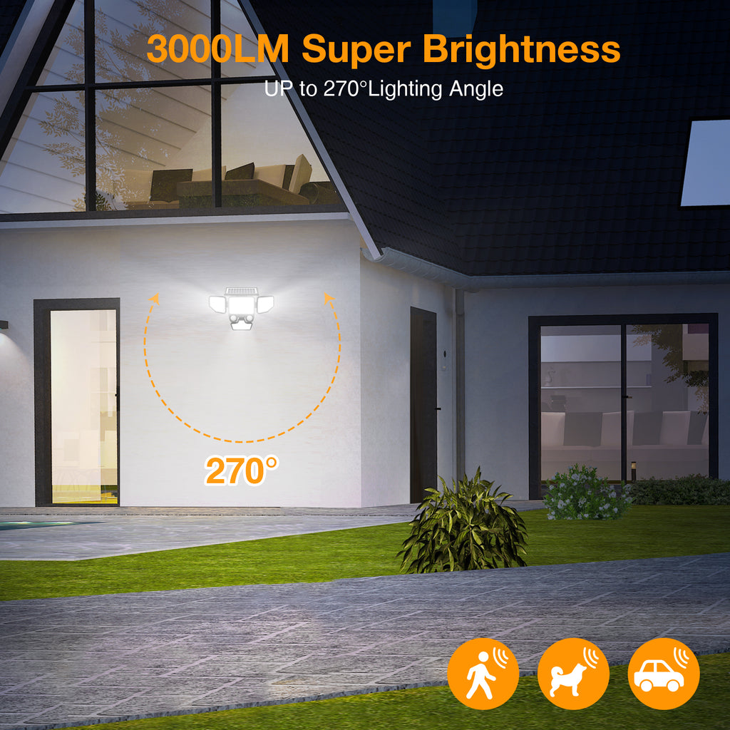 Onforu 4 Heads LED Solar Motion Lights TY22