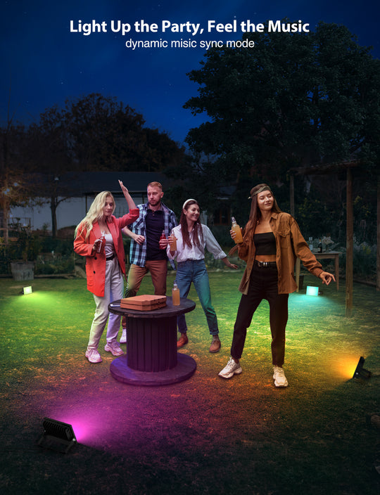 Onforu 25W Bluetooth RGB LED Flood Lights FG172