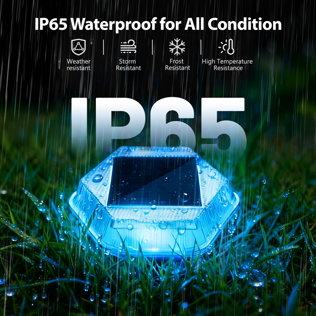 Onforu RGB Solar Driveway Lights 12 Pack CP002