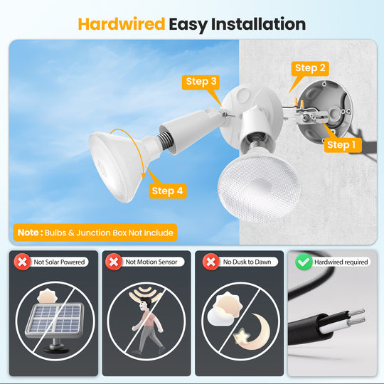 Onforu Adjustable Twin Par Holder 2 Pack BD123