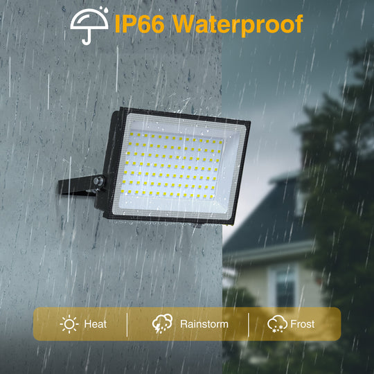 Onforu 100W Dusk to Dawn LED Flood Light FG146 New