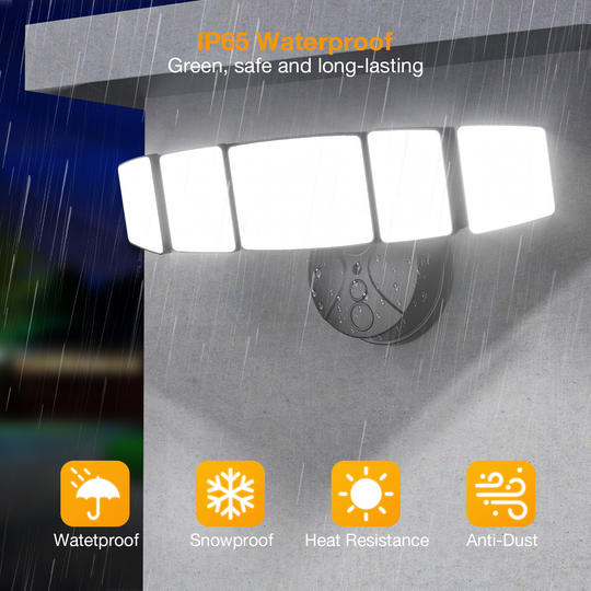 Onforu 120W 5 Heads Smart LED Security Light BD118