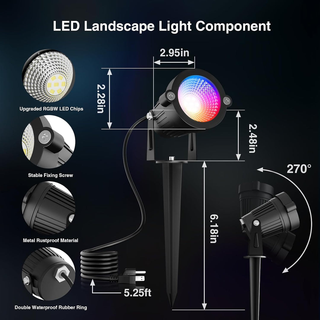 Onforu 12W LED RGBW Spotlights SD03