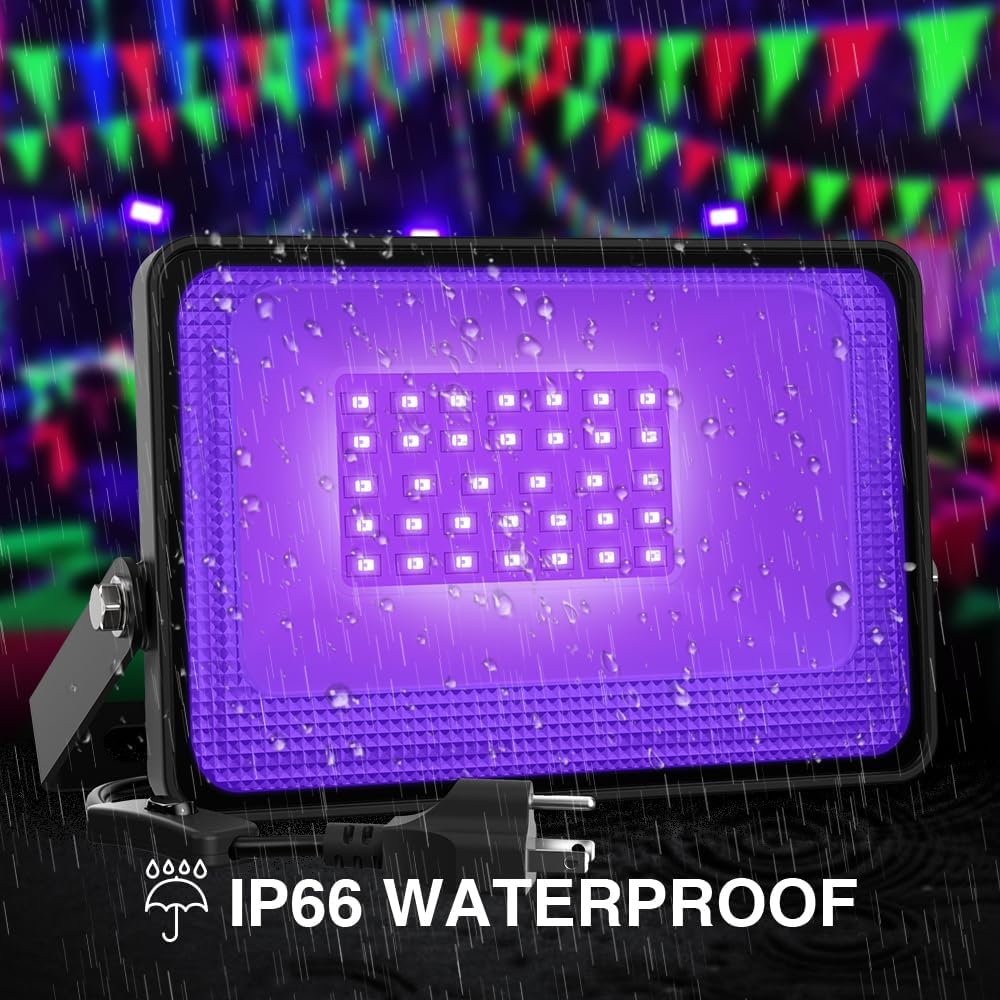 Onforu 38W LED Black Lights with Plug FG177