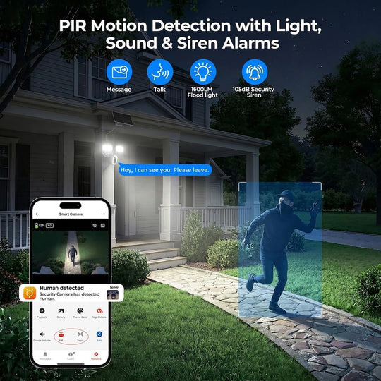Onforu Solar Floodlight Security Camera SX10