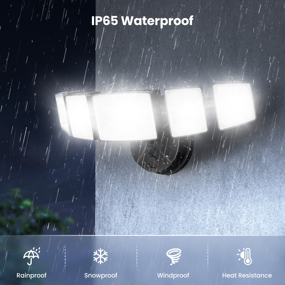 Onforu 150W 5 Heads LED Security Lights BD130