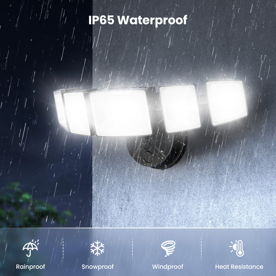 Onforu 150W 5 Heads LED Security Lights BD130