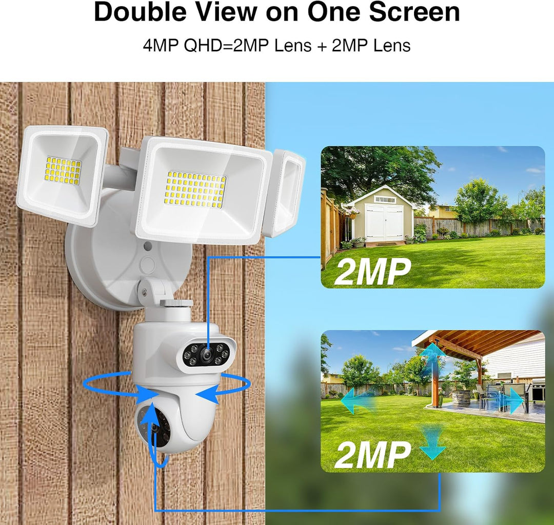 Onforu 360° Auto Tracking Dual-Lens Security Floodlight Camera SX11