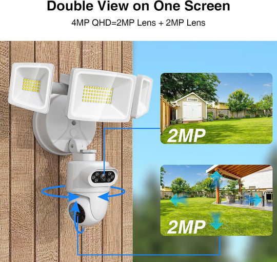 Onforu 360° Auto Tracking Dual-Lens Security Floodlight Camera SX11