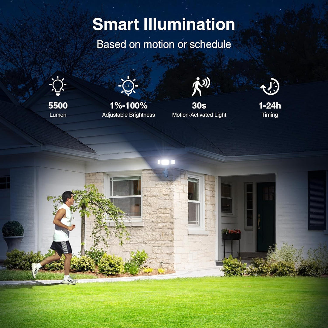 Onforu 360° Auto Tracking Dual-Lens Security Floodlight Camera SX11