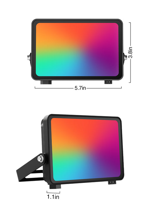 Onforu 25W Bluetooth RGB LED Flood Lights FG172