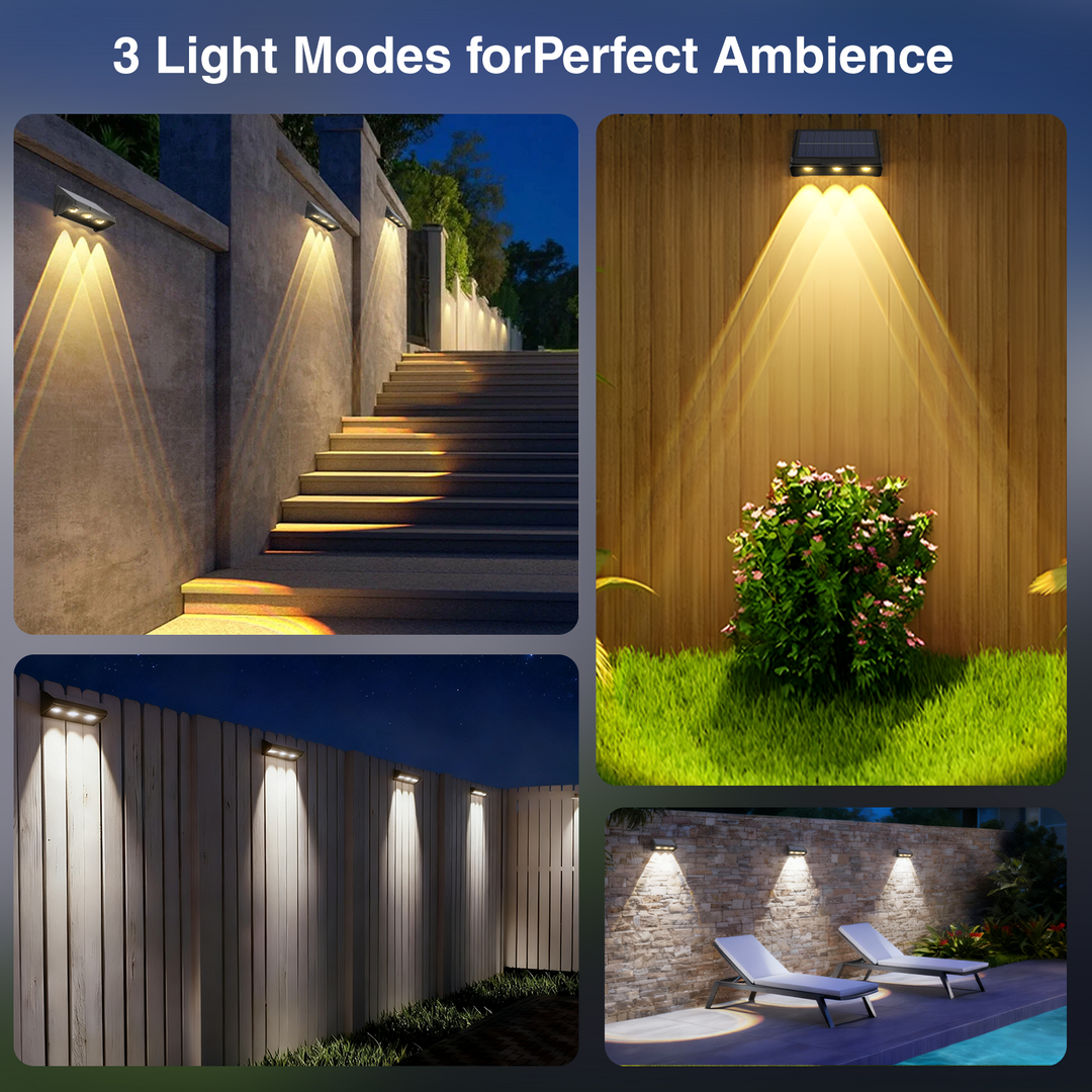 Onforu LED Solar Fence Lights PD001