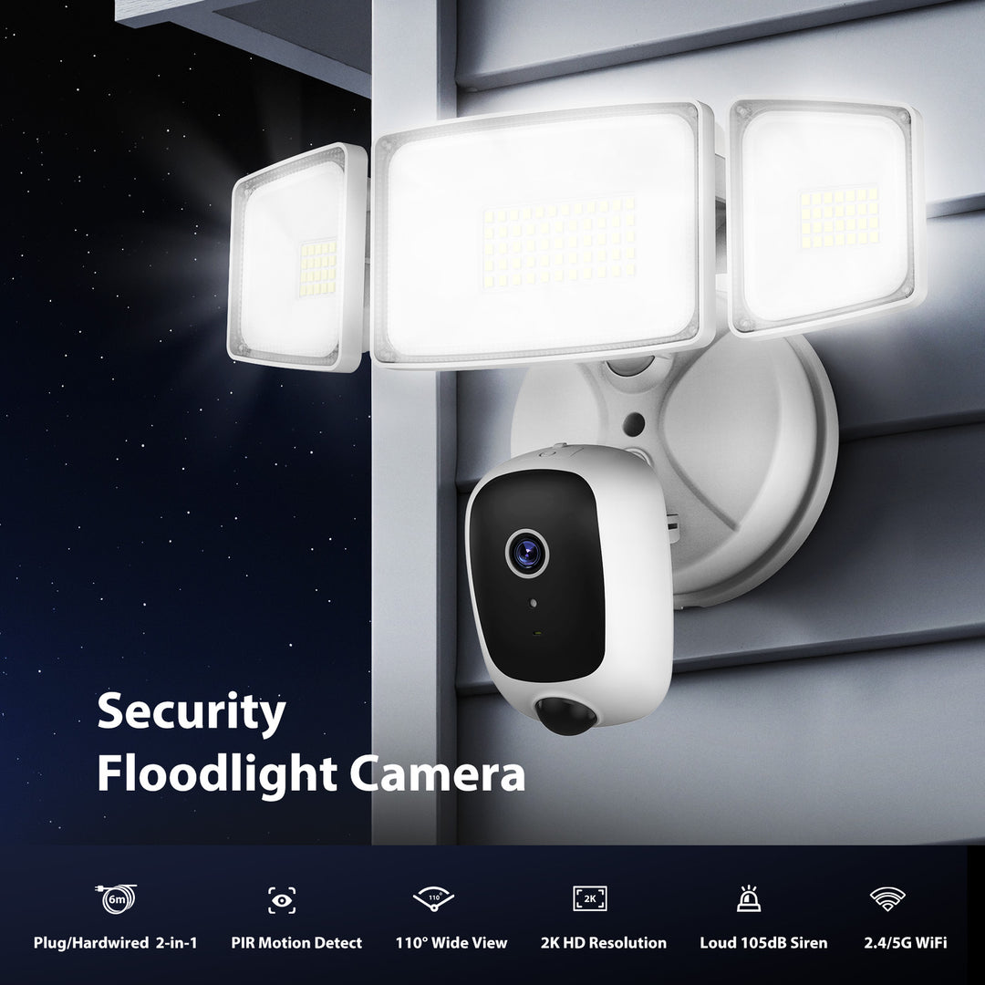 Onforu 2K HD Floodlight Camera with 20FT Plug SX13