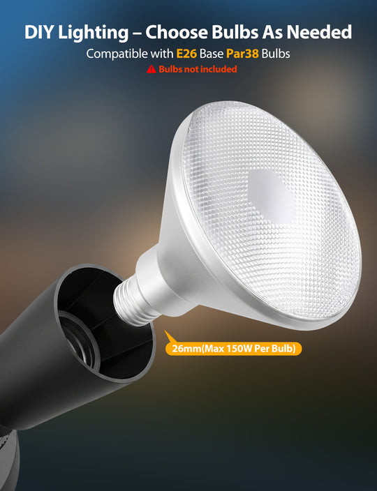 Onforu Dual Heads Motion Sensor Flood Light Fixtures BD156