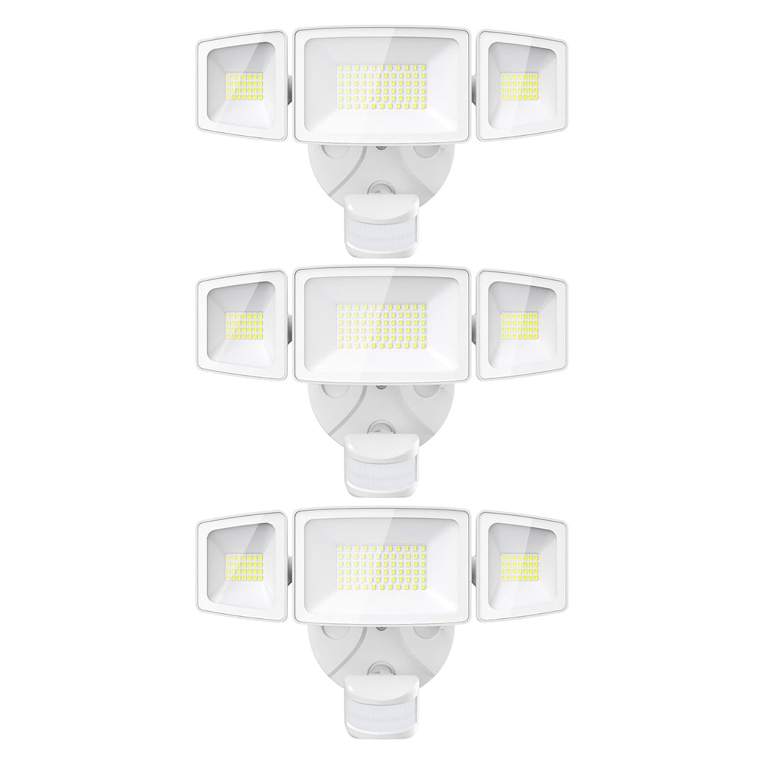 Onforu 55W Motion Sensor LED Security Light White 3 Pack