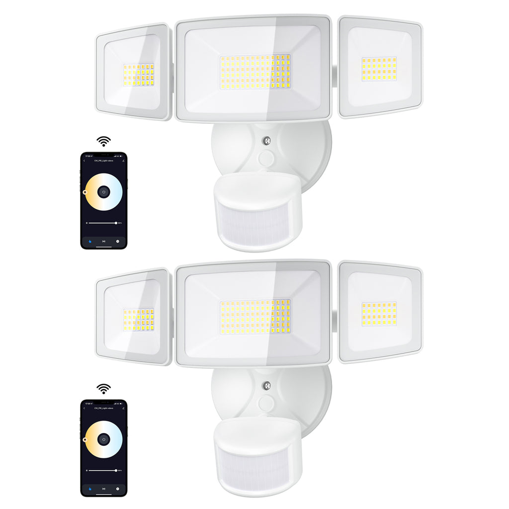 Onforu 55W Brightest Motion Sensor LED Security Lights White 2 Pack