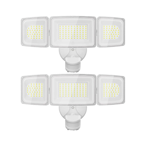 Onforu 100W Outdoor LED Motion Detector Lights White 2 Pack