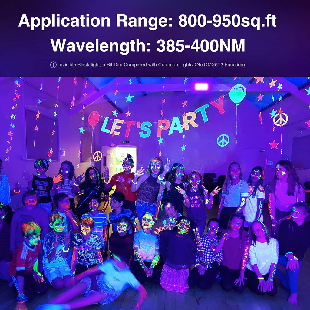 Onforu 2x100W Faretto UV LED, UV LED Faro Con Spina, IP66 Impermeabile