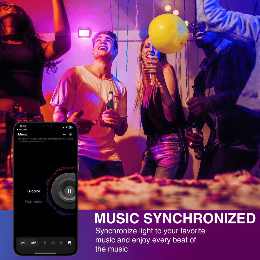 25W Wall Washer RGB Floodlights Bluetooth Music Synchronized