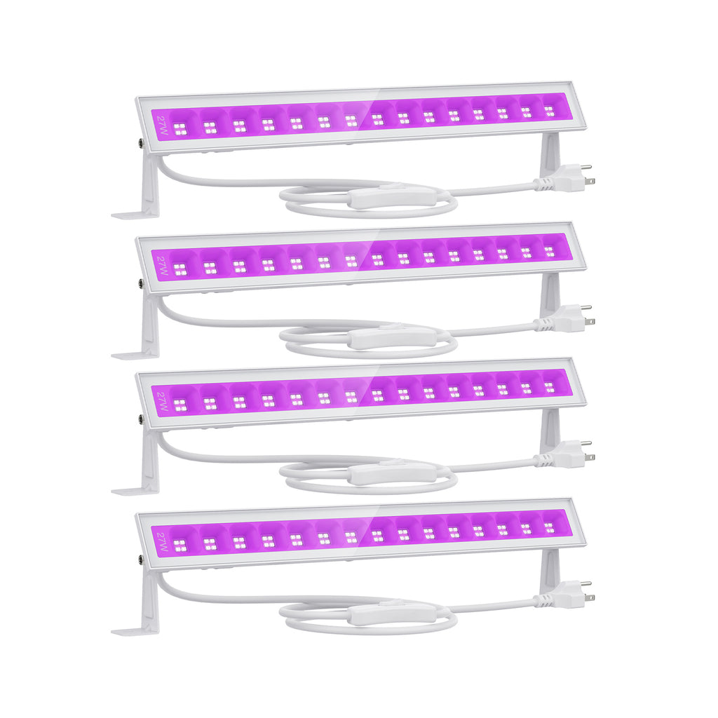 Onforu 27W UV LED Barre, Tube Lumière Noire, 60 LEDs UV-A Violet Lampe  Violette, IP66 Étanche Extérieur Projecteur UV Eclairage pour Noël, Soirée  du Maquillage Fluo, Peinture Corporelle, DJ Disco : 