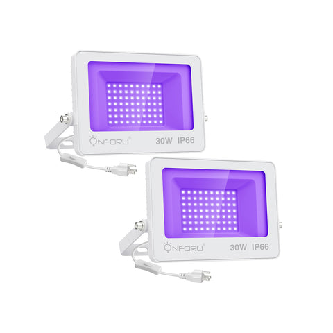 30W UV LED Flood Light, IP66 Rated,with UL Plug for Dance Party， for B –  FreeAmzProducts