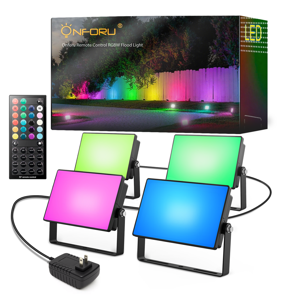 Onforu RGBW Flood Lights with Remote FG90