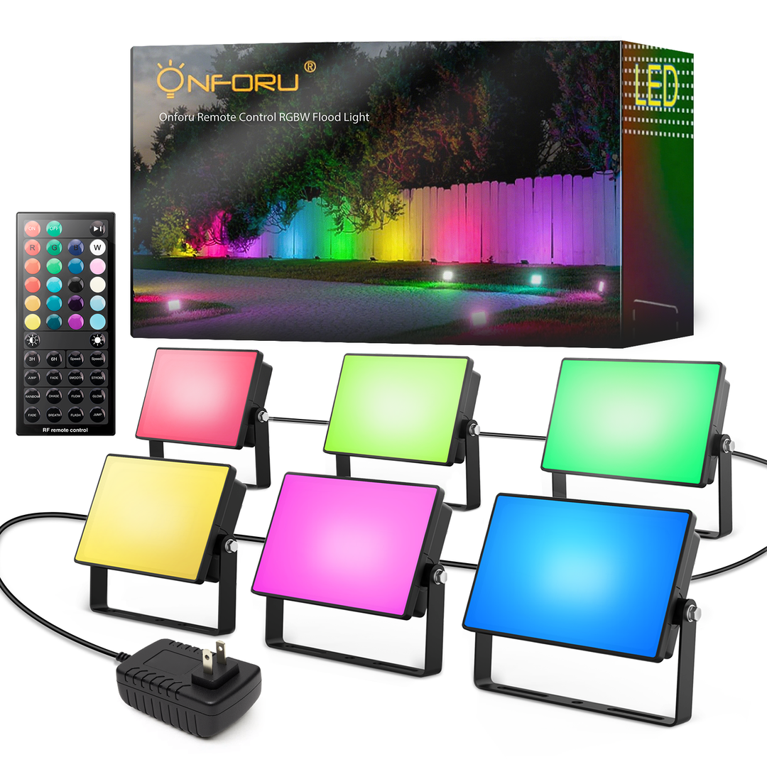Onforu RGBW Flood Lights with Remote FG90