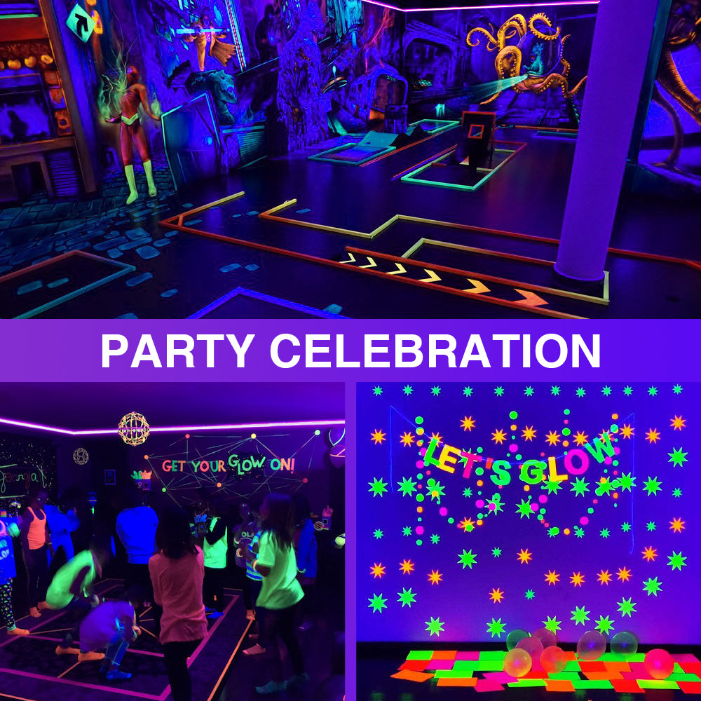 32.8ft 12V Black Light LED Tape Lights for Party