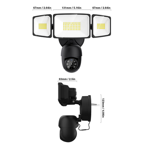 Onforu 55W LED Motion Sensor Floodlight Camera SX06