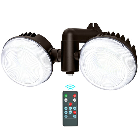 Onforu 100W Dual-Head Dusk to Dawn LED Barn Light with Remote GC02