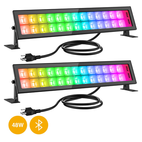 Colorful Bluetooth RGB LED Flood Light Bars